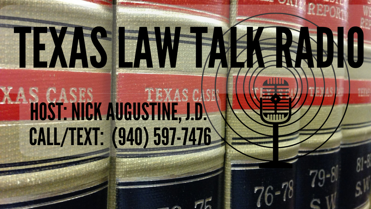 The Return of Texas Law Talk Radio!